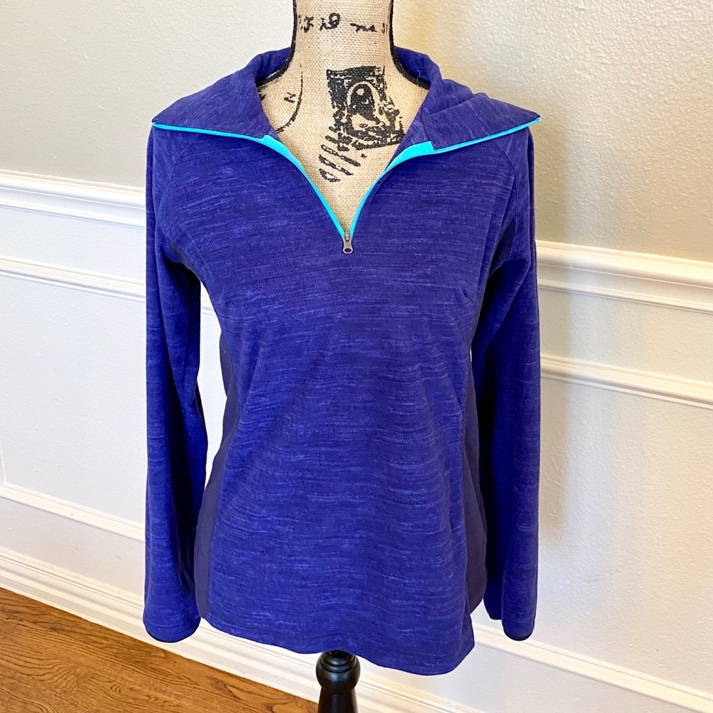 ~Columbia~ purple quarter zip fleece jacket